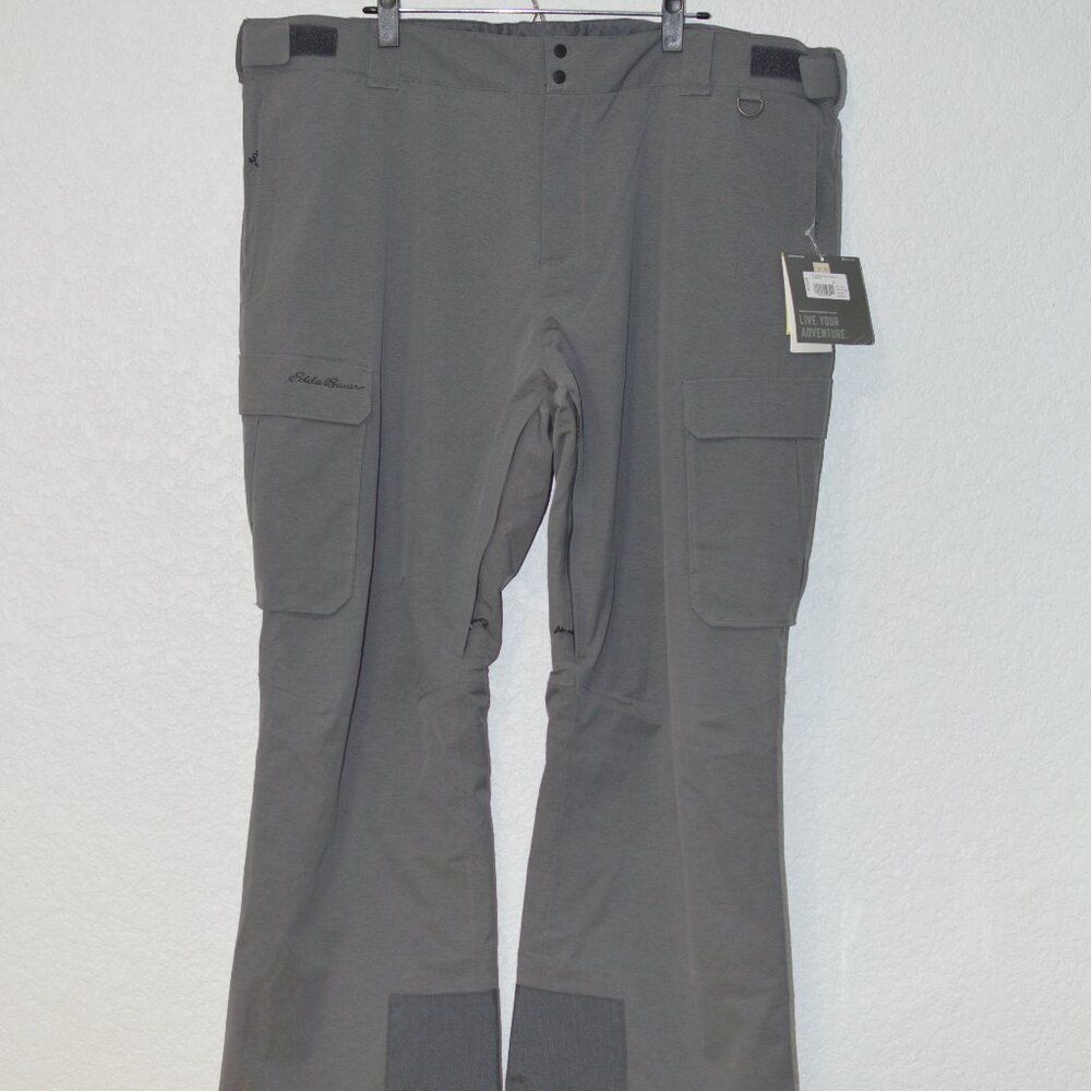 Mens Eddie Bauer Grey MR Powder Search Insulated Pants Size XL (NWT)